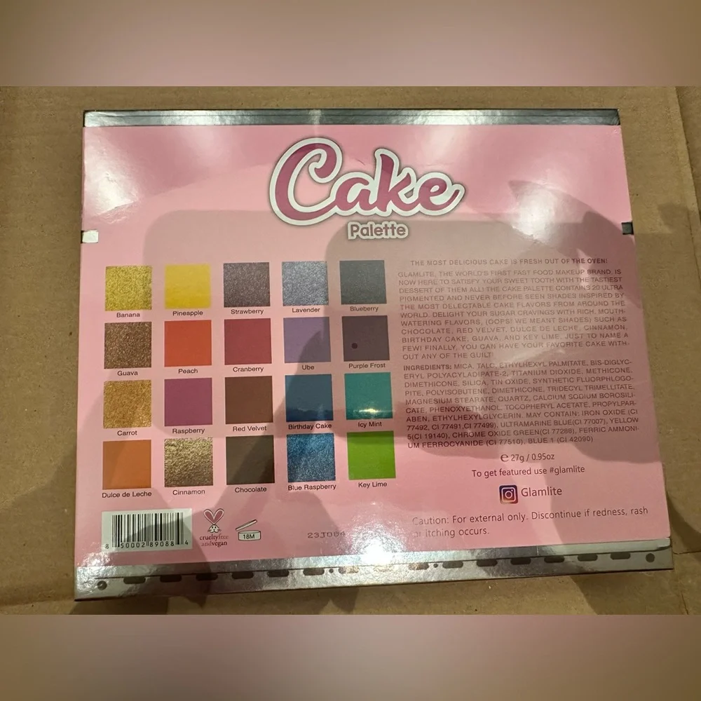 Glamlite Cake Pqlette BNIB